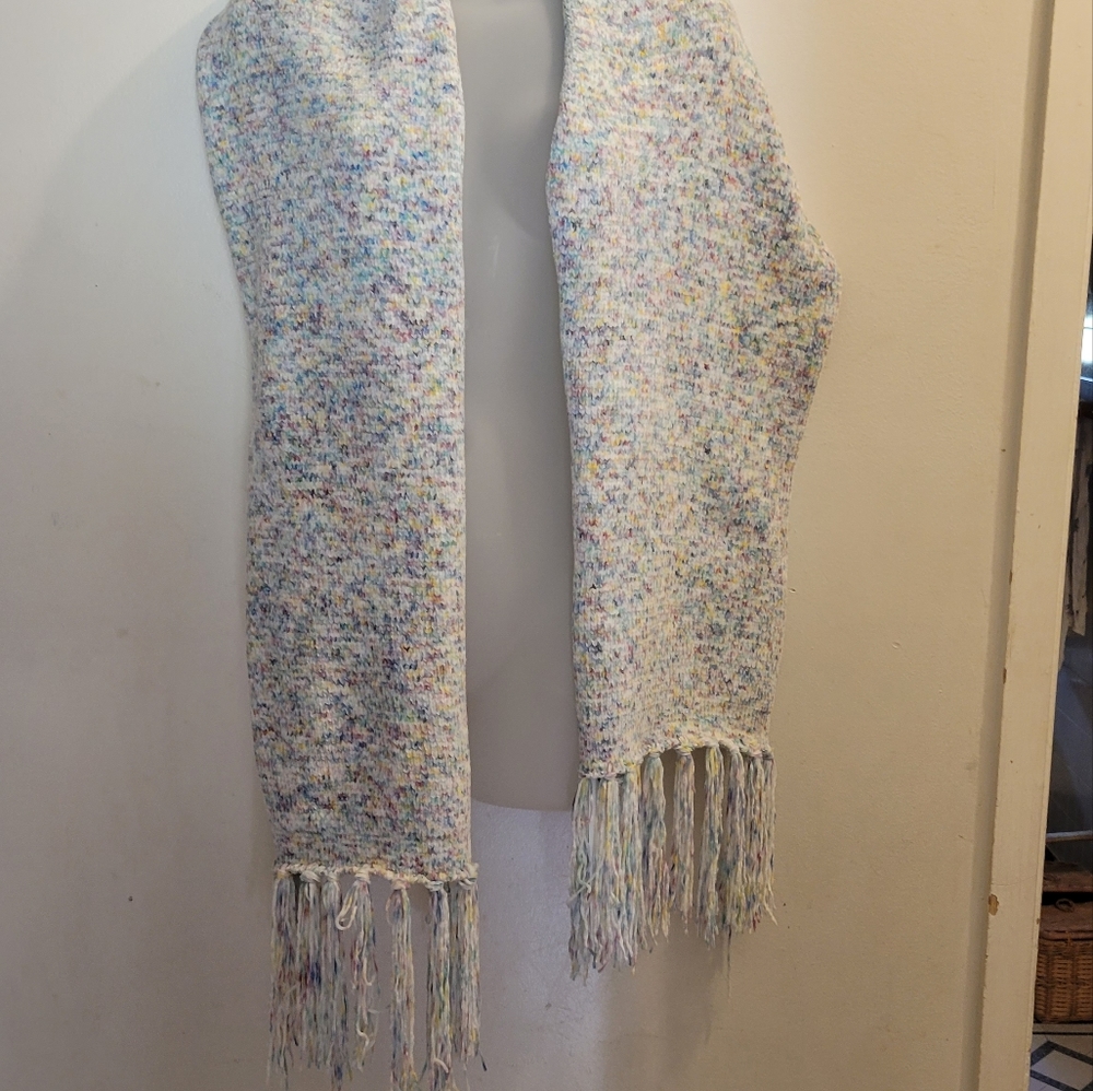 NWT AQUA Chunky Knit Scarf Multicolor